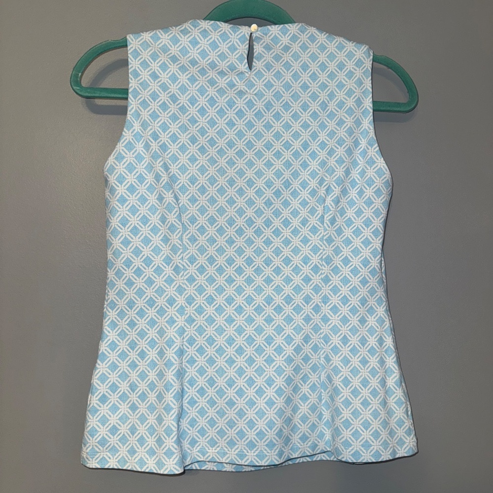 EUC J. McLaughlin Theodora Sleeveless Geometric Blouse Size Small - Picture 4 of 5